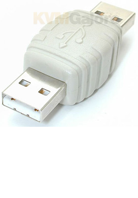 USB Type-A Gender Changer, M/M USB Type-A Gender Changer, M/M