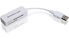12-in-1 Pocket Card Reader/Writer, White 12-in-1 Pocket Card Reader/Writer, White