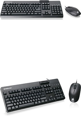 Keyboard w/ CAC Smart-Card Reader & Mouse Combo, TAA-Compliant Keyboard w/ CAC Smart-Card Reader & Mouse Combo, TAA-Compliant