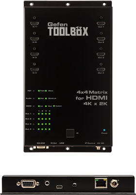 GefenToolBox 4x4 Matrix for HDMI 4Kx2K (Black)