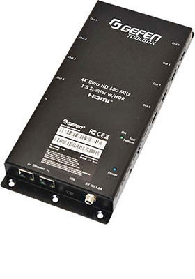 4K Ultra-HD 600 MHz 1:8 Splitter w/ HDR 4K Ultra-HD 600 MHz 1:8 Splitter w/ HDR