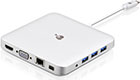 Compact USB-C Docking Station with PD Pass-Thru Compact USB-C Docking Station with PD Pass-Thru