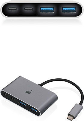 USB-C 10G 4-Port Hub w/ 100W Power Delivery 3.0 Pass-Through USB-C 10G 4-Port Hub w/ 100W Power Delivery 3.0 Pass-Through