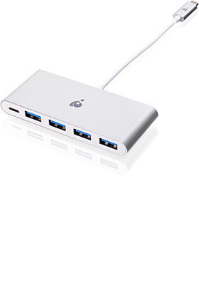 USB-C to 4 Port USB-A Hub with Power Delivery Pass-Thru USB-C to 4 Port USB-A Hub with Power Delivery Pass-Thru