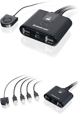4x4 USB 2.0 Peripheral Sharing Switch 4x4 USB 2.0 Peripheral Sharing Switch
