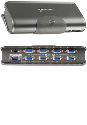 VGA Video Splitter, 8-Ports, 350MHz VGA Video Splitter, 8-Ports, 350MHz