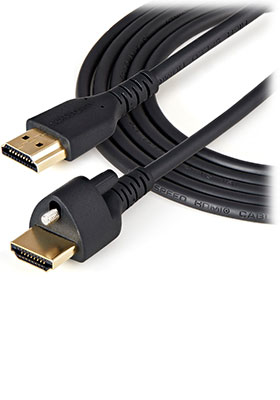 Margarita Ganar control Red StarTech | HDMI Cable with Locking Screw, 2m | HDMM2MLS