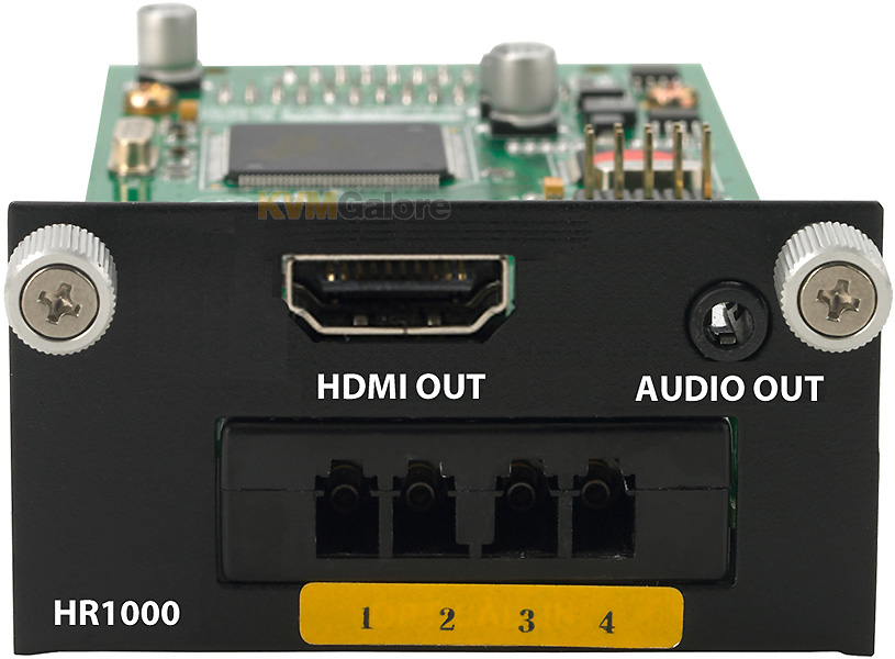 HR1000 HDMI + analog audio over 4 LC fiberoptic receiver module for RF6, 5,000 feet PureLink