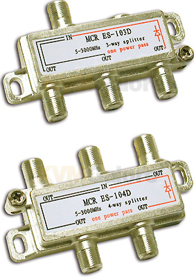 High Frequency TV/Satellite Splitters