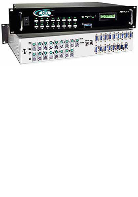 KEEMUX 16-Ports w/RS232 Control, Rack-Mount KEEMUX 16-Ports w/RS232 Control, Rack-Mount