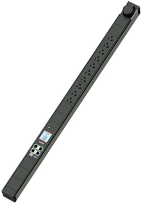 Network-Switched PDU, Zero-U, 15A, 120V, (8) 5-20R, 5-15P Cord