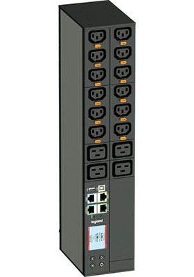 Network-Metered PDU, 2U, 30A, 208V, (12) C13 & (4) C19, L6-30P Cord