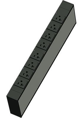 Network-Switched PDU, 1U, 15A, 120V, (8) 5-20R, 5-15P Cord