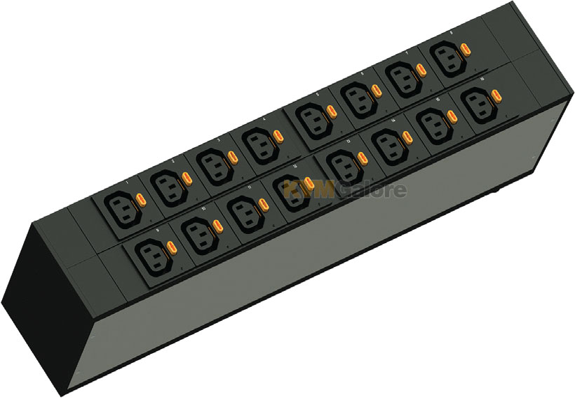 C2G | Network-Switched PDU, 2U, 30A, 208V, 16 C13, L6-30P Cord | LP-62320