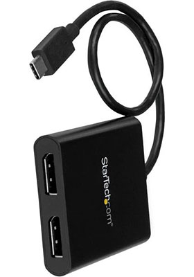 USB-C to DisplayPort Dual Adapter - 2-Port MST Hub