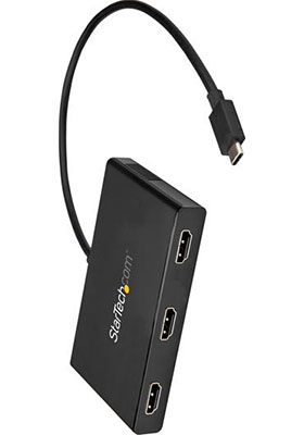USB-C to HDMI Triple Adapter - 3-Port MST Hub