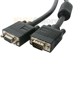 High Resolution HD15 Male/Female VGA Extension Cable, 10-feet