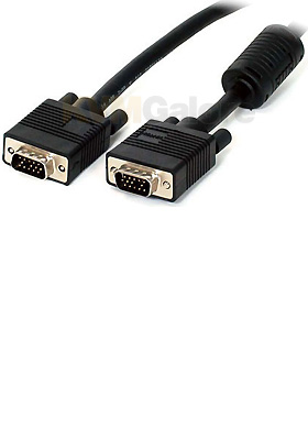 Coax High Resolution VGA Monitor Cable - HD15 M/M, 15-feet