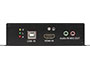 Image 2 of 7&nbsp;-&nbsp;P2P-KHG100 point-to-point, single-head HDMI CATx extender, Transmitter unit, front view.