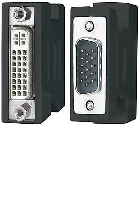 VGA-Male to DVI-Female Adapter VGA-Male to DVI-Female Adapter