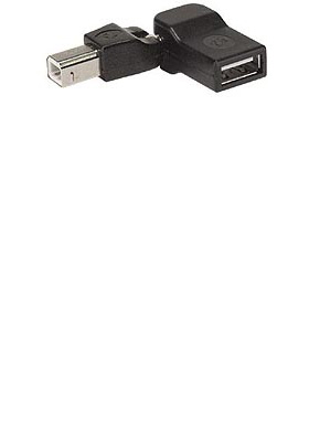 USB A Female to B Male Rotating Adapter