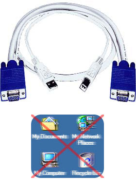 USB+VGA Interface Cable, 10 feet USB+VGA Interface Cable, 10 feet