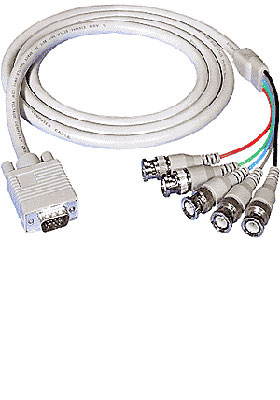 VGA to BNC Cable-Adapter, 6 feet VGA to BNC Cable-Adapter, 6 feet