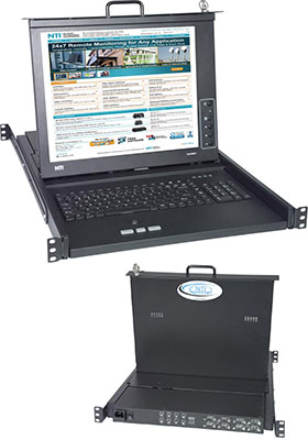 RACKMUX Sun-USB 8-Port KVM Drawer, Numeric Keypad