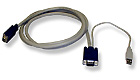 Sylphit Integrated USB KVM Cable, 10-feet