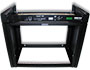 Image 3 of 9 - Wallit Incline, 8U shown with optional 1U brackets mounted to the rack's top.