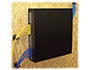 Image 2 of 3 - Wallit Box 200, front view, shown with an installed 2U patch panel (not included).