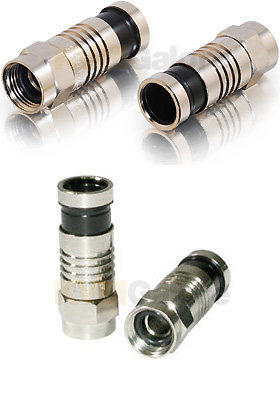 RG6 Compression F-Type Connectors RG6 Compression F-Type Connectors