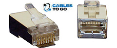 RJ45 Shielded CAT-5 Modular Plugs