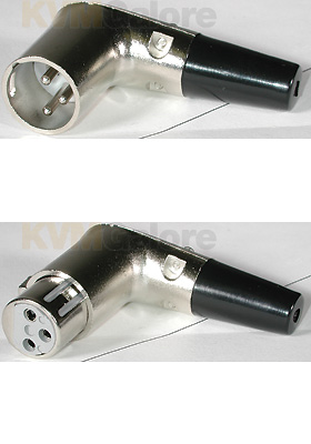Right Angle XLR Inline Connectors Right Angle XLR Inline Connectors