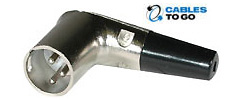 Right Angle XLR Inline Connectors