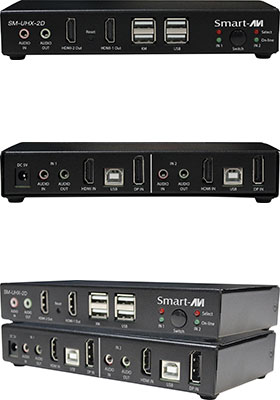 2 Port Dual Monitor HDMI KVM Switch 4K60 - KVM Switches, Server Management