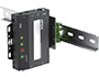 Image 8 of 8 - DIN rail-mount installation examples, perpendicular installation (left) or parallel installation (right).