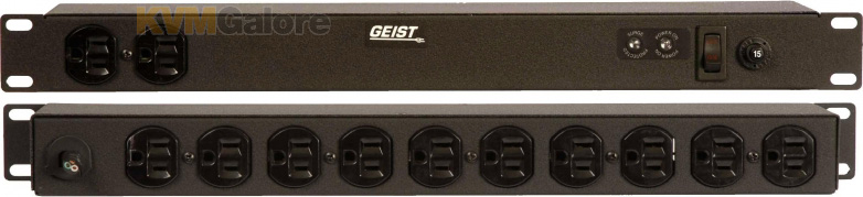 Geist Basic Surge Rack-Mount PDUs, 15A