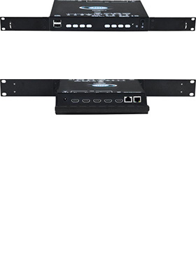 SPLITMUX 4K HDMI Quad Screen Splitter/Multiviewer, Rack-Mount SPLITMUX 4K HDMI Quad Screen Splitter/Multiviewer, Rack-Mount