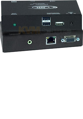 XTENDEX Hi-Res USB KVM+Audio+Additional USB Port Receiver, 1000-feet