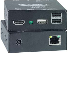 XTENDEX HDMI USB+Peripherals KVM Extender via One CAT-5/6/7