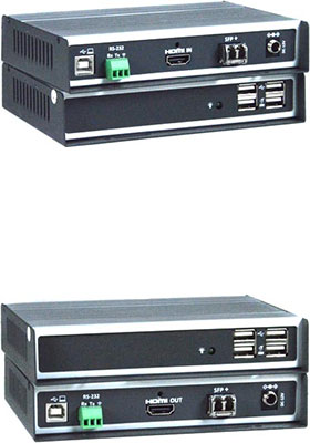 XTENDEX 4K HDMI USB KVM Extender via Fiber XTENDEX 4K HDMI USB KVM Extender via Fiber
