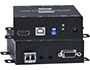 Image 1 of 3 - XTENDEX 4K 18Gbps HDMI USB KVM Extender via Fiber, Local (Transmitter) unit.