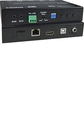 4K HDMI USB KVM over IP w/ PoE, Local Unit