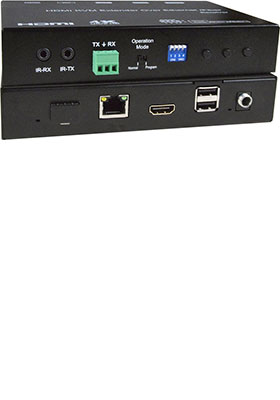 4K HDMI USB KVM over IP w/ PoE, Remote Unit