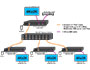 Image 4 of 5 - XTENDEX 4K HDMI (over IP) via Fiber, point-to-many connection using an unmanaged 10G SFP Ethernet network switch.