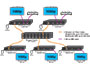 Image 5 of 5 - XTENDEX Low-Cost HDMI over IP Fiber-Optic Extender many-to-many connections using a managed Gigabit SFP switch.