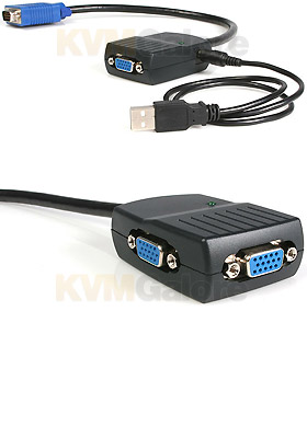 VGA Video Splitter, 2 Ports - 300 MHz VGA Video Splitter, 2 Ports - 300 MHz