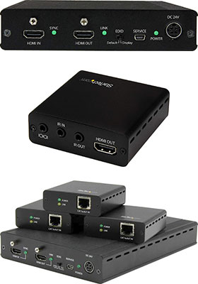 3-Port HDBaseT CAT-5 Splitter/Extender Kit