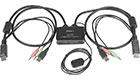 USB-DisplayPort Cable KVM Switch w/ Audio & Remote Switch, 2-Ports USB-DisplayPort Cable KVM Switch w/ Audio & Remote Switch, 2-Ports